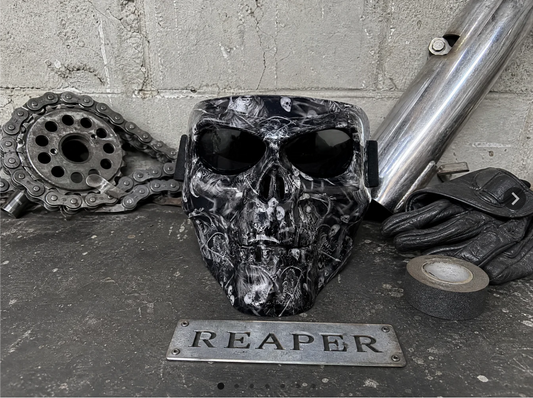 Skull Mask With Goggles