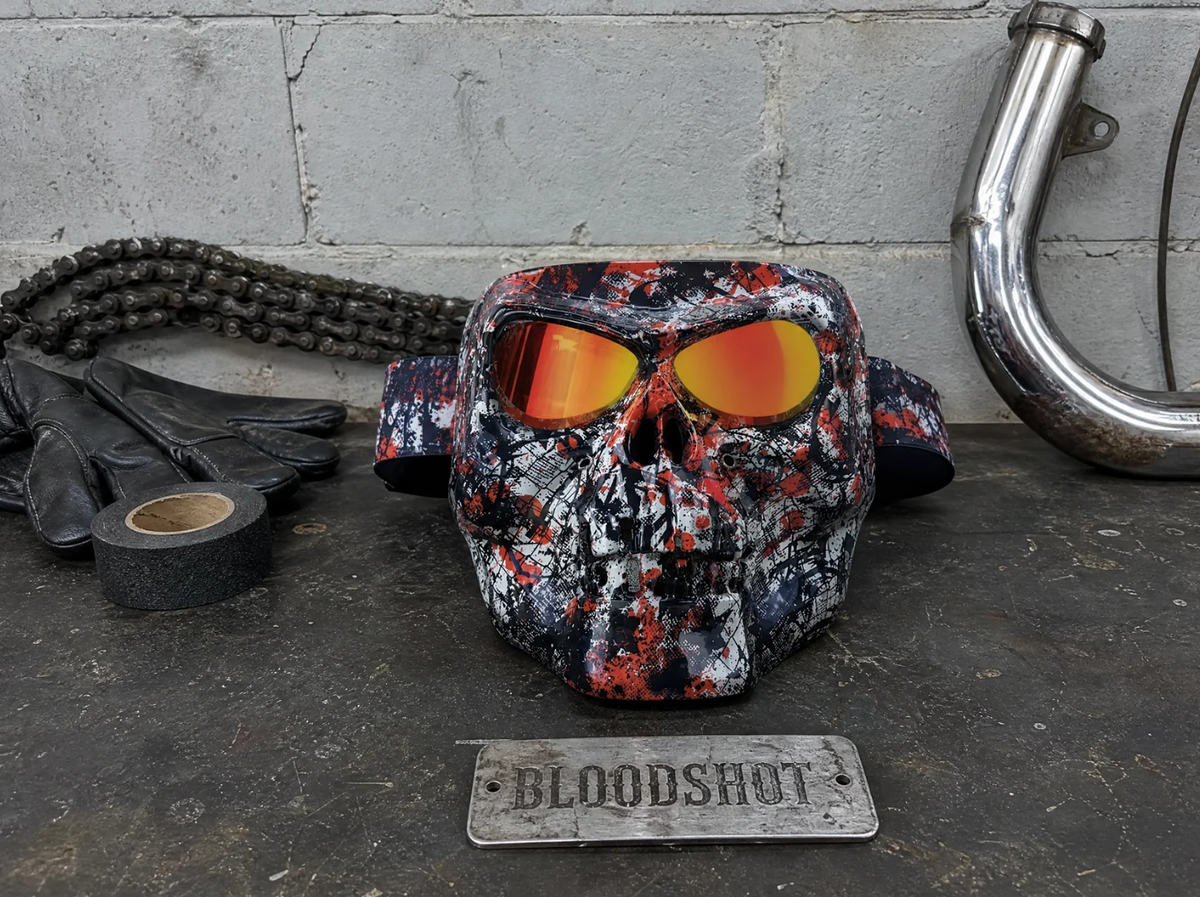 Skull Mask With Goggles