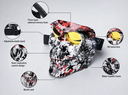 Skull Mask With Goggles
